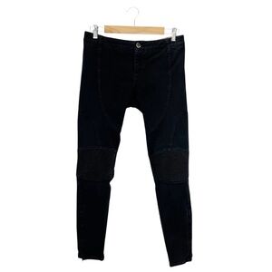 Stella McCartney Vintage Moto Skinny Jeans Size 29/6 Black Biker Denim Vtg Y2K